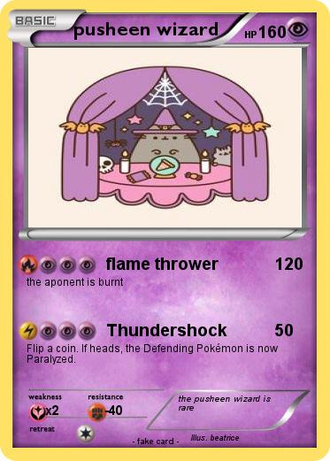 Pokemon pusheen wizard