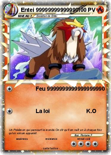 Pokemon Entei 99999999999999