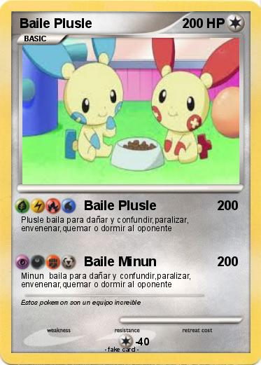 Pokemon Baile Plusle