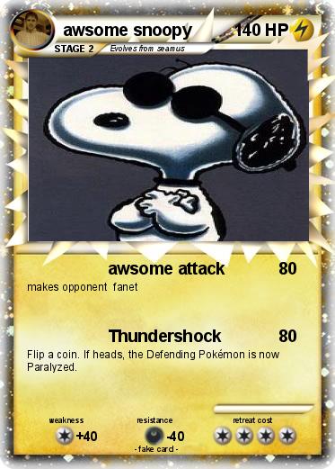 Pokemon awsome snoopy