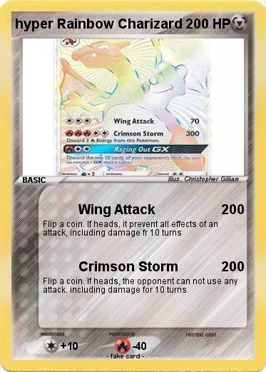 Pokemon hyper Rainbow Charizard