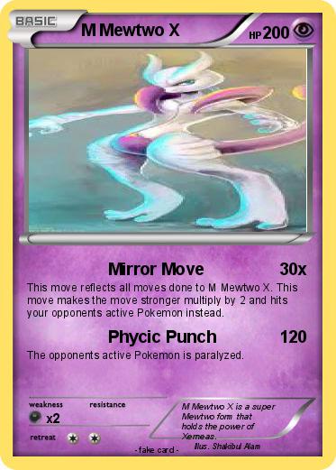 Pokemon M Mewtwo X