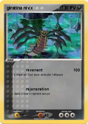 Pokemon giratina niv.x