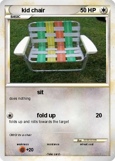 Pokemon kid chair