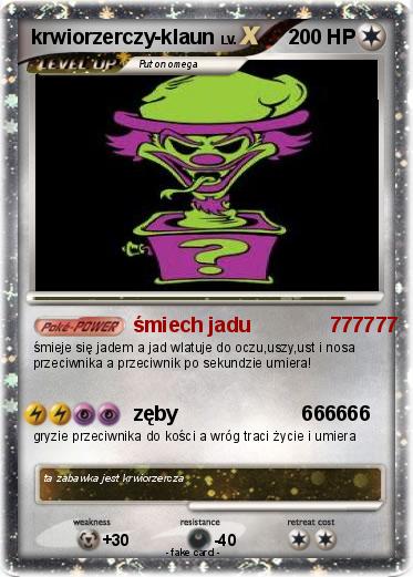 Pokemon krwiorzerczy-klaun