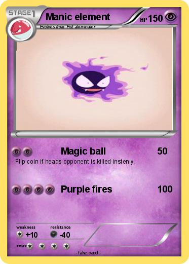 Pokemon Manic element