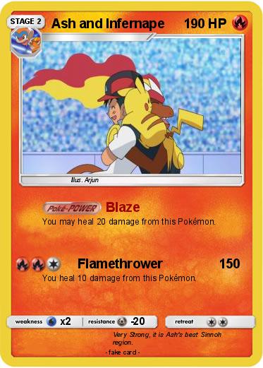 Pokemon Ash and Infernape