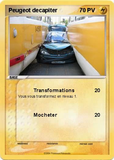 Pokemon Peugeot decapiter