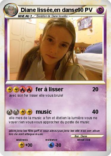Pokemon Diane lissée,en danse