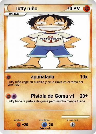 Pokemon luffy niño