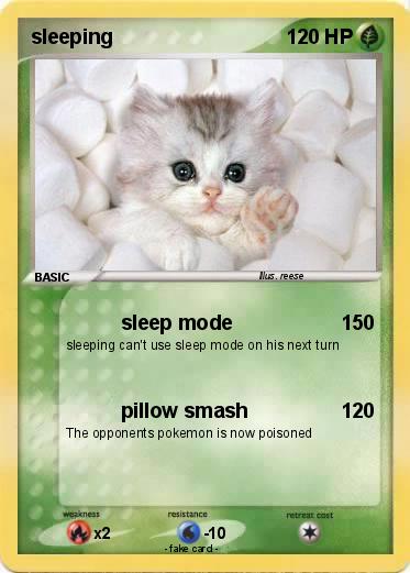 Pokemon sleeping
