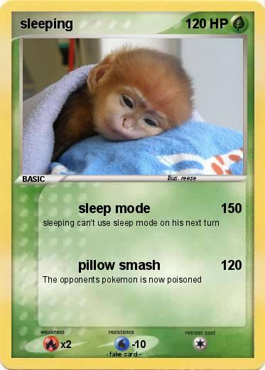 Pokemon sleeping
