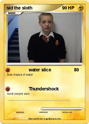 Pokémon sid the sloth - water slice - My Pokemon Card