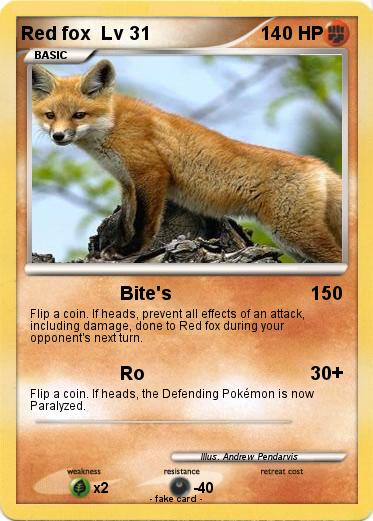 Pokemon Red fox  Lv 31