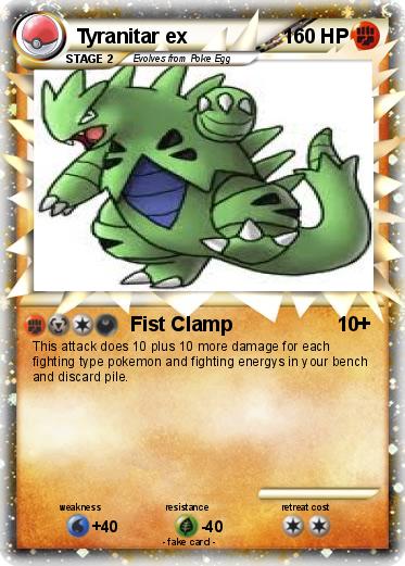 Pokemon Tyranitar ex