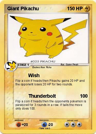 Pokemon Giant Pikachu