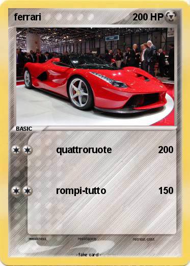 Pokemon ferrari