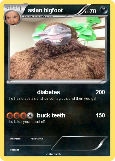 Pokemon asian bigfoot