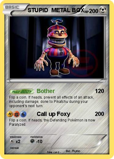 Pokemon STUPID  METAL BOX
