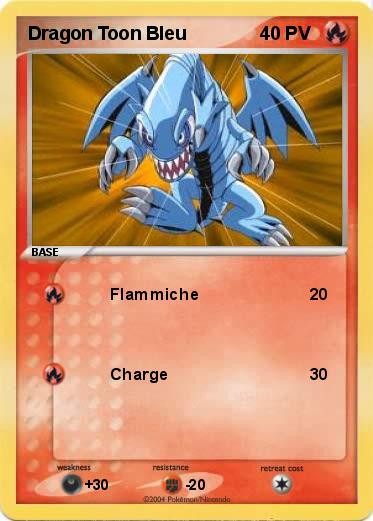Pokemon Dragon Toon Bleu