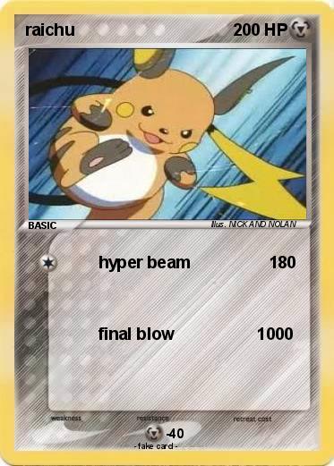Pokemon raichu