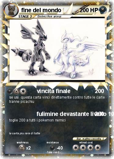 Pokemon fine del mondo