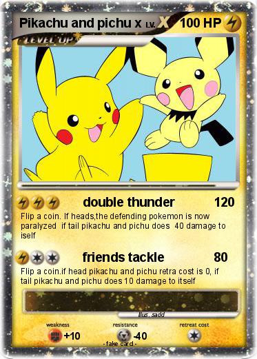 Pokemon Pikachu and pichu x