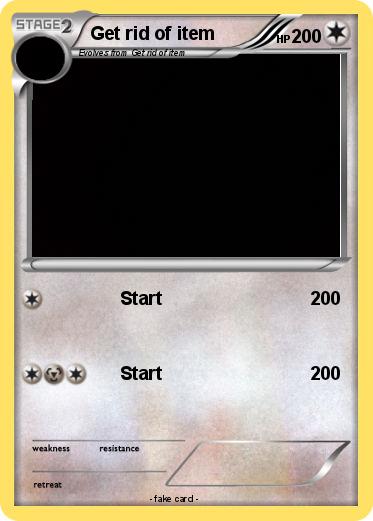 Pokemon Get rid of item