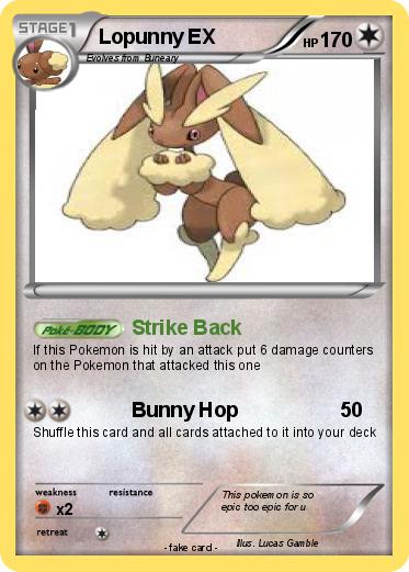 Pokemon Lopunny EX