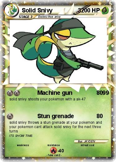 Pokemon Solid Snivy                3