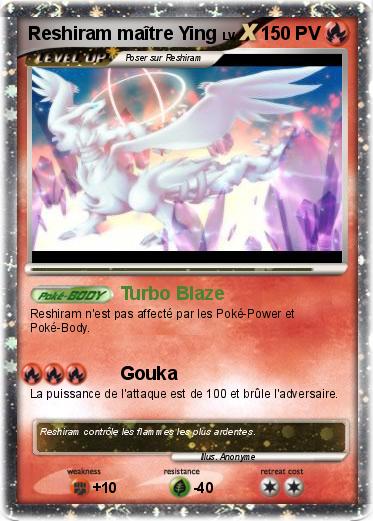 Pokemon Reshiram maître Ying