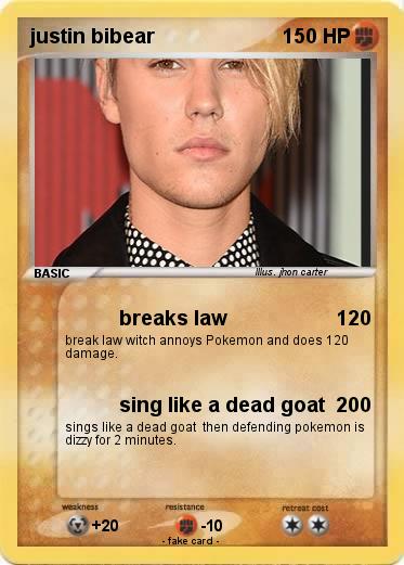 Pokemon justin bibear