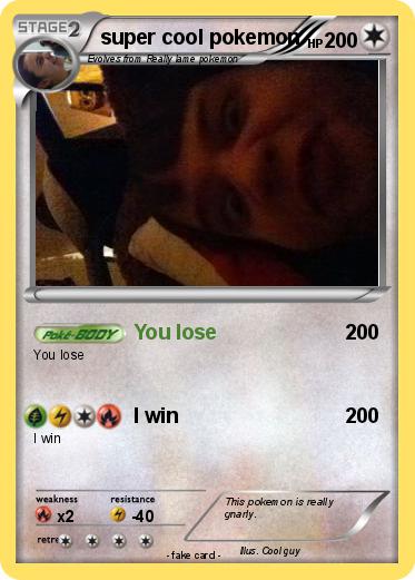 Pokemon super cool pokemon