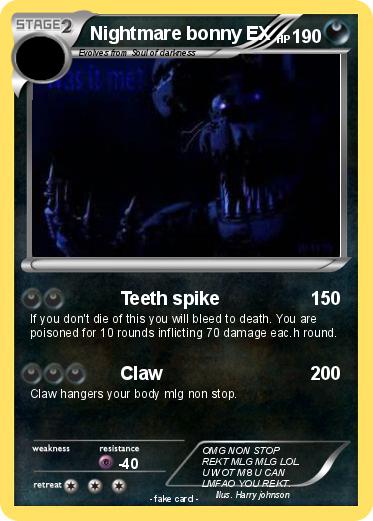 Pokemon Nightmare bonny EX