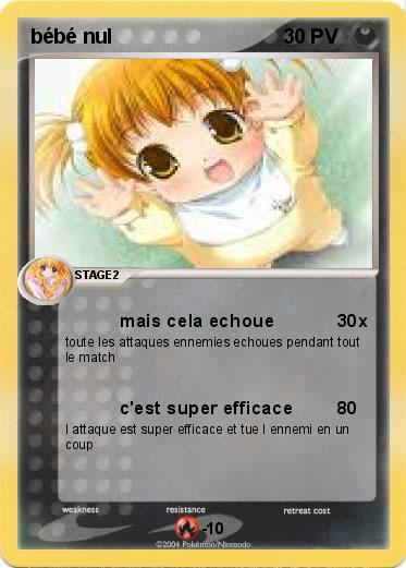 Pokemon bébé nul