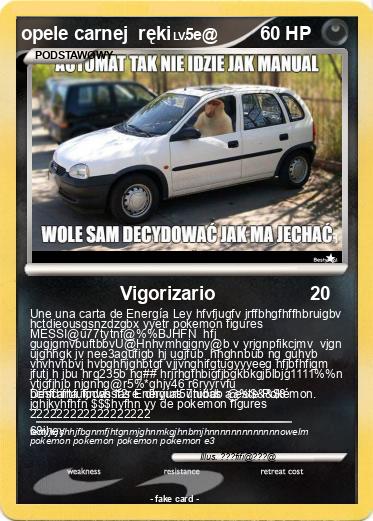 Pokemon opele carnej  ręki