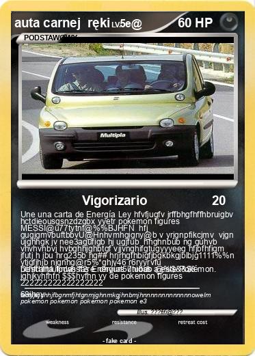 Pokemon auta carnej  ręki