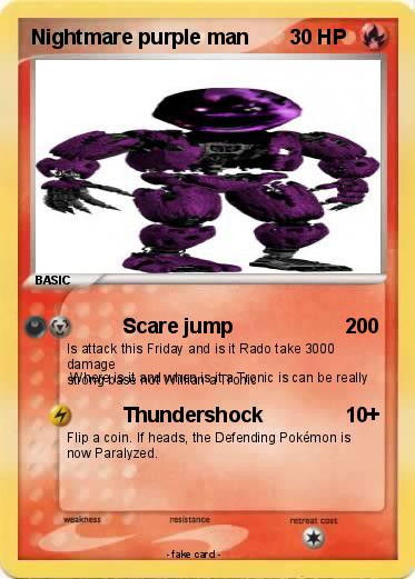 Pokemon Nightmare purple man