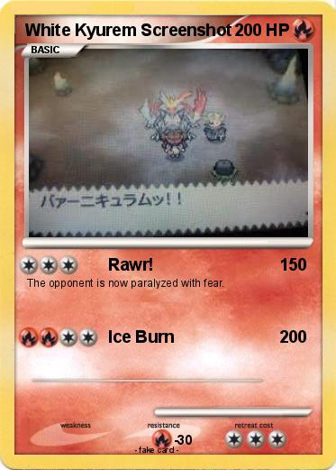 Pokemon White Kyurem Screenshot