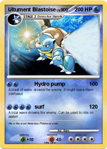 Pokemon Ultument Blastoise
