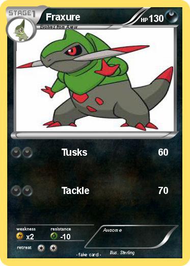 Pokemon Fraxure