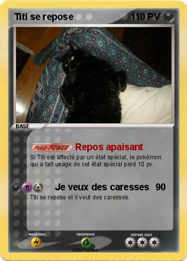 Pokemon Titi se repose