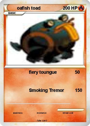 Pokemon oafish toad
