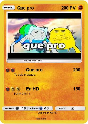 Pokemon Que pro
