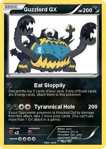 Pokemon Guzzlord GX
