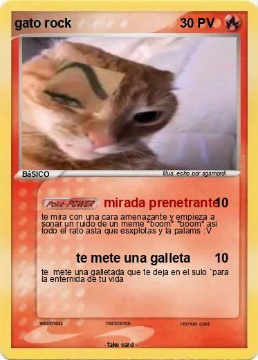 Pokemon gato rock