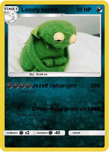 Pokemon Lonely kermit