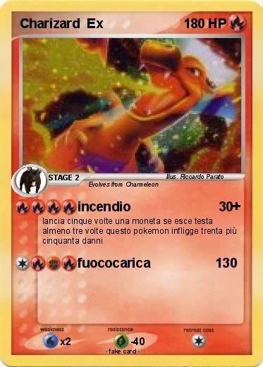Pokemon Charizard  Ex