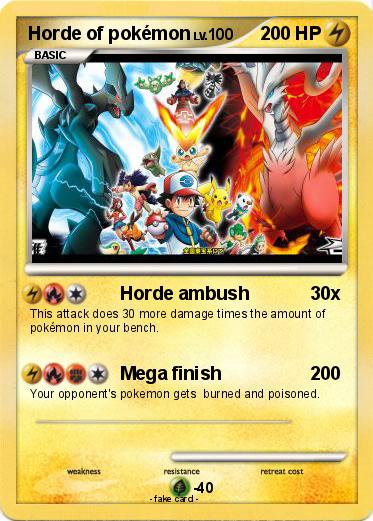 Pokemon Horde of pokémon