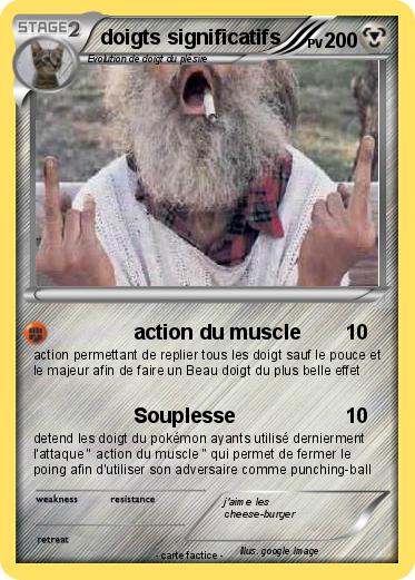 Pokemon doigts significatifs